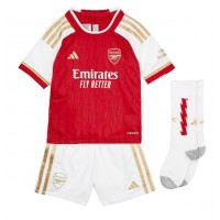 Billiga Arsenal Thomas Partey #5 Barnkläder Hemma fotbollskläder till baby 2023-24 Kortärmad (+ Korta byxor)